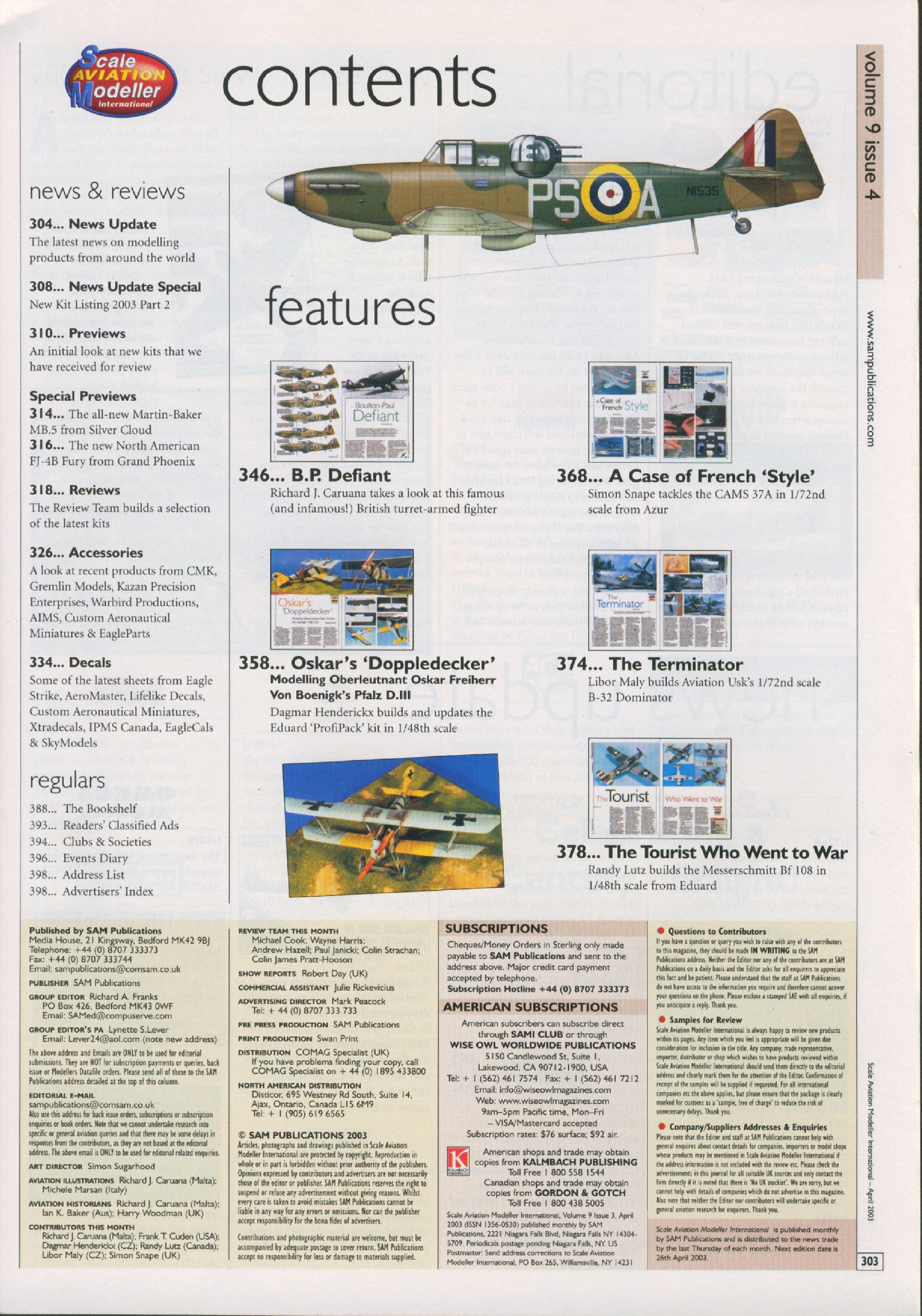 Scale Aviation Modeller International 2003-04